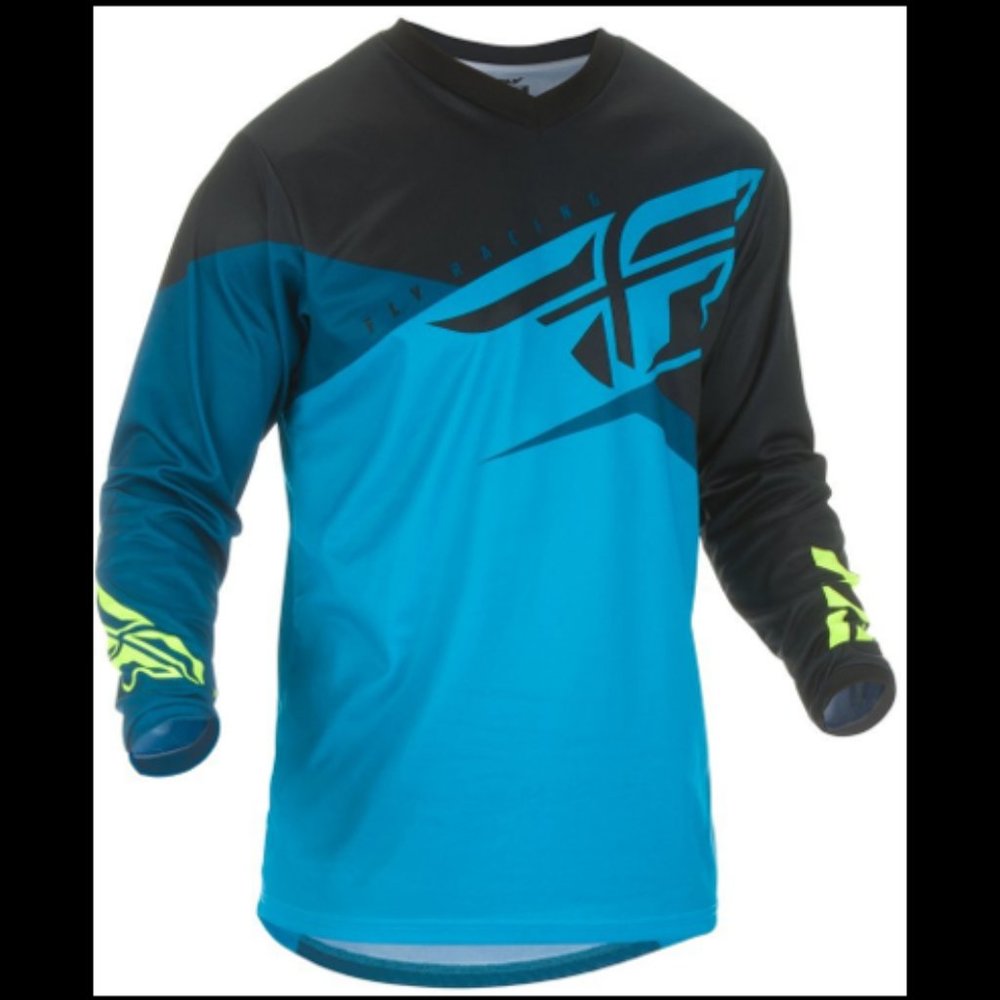 FLY Racing F-16 Jersey Men's XL Black and Blue